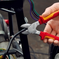 Afbeeldingen van Krachtzijsnijtang VDE 200mm mc-greep Knipex