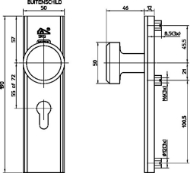 Afbeeldingen van Kruk/knopgarnit.3405-72 f-1