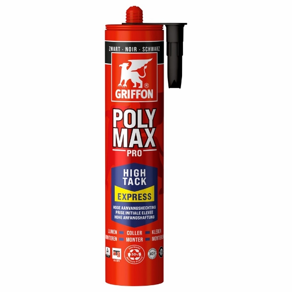 Afbeeldingen van Gri kit poly max high tack zwart 435gr
