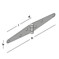 Afbeeldingen van Staartheng 100 30x1,75 elektrolytischverzinkt