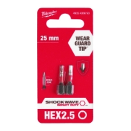 Afbeeldingen van Shockwave™ Gen II Hex2,5 25mm 2stuks