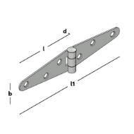 Afbeeldingen van GB staarthengen 75mm gegalv.