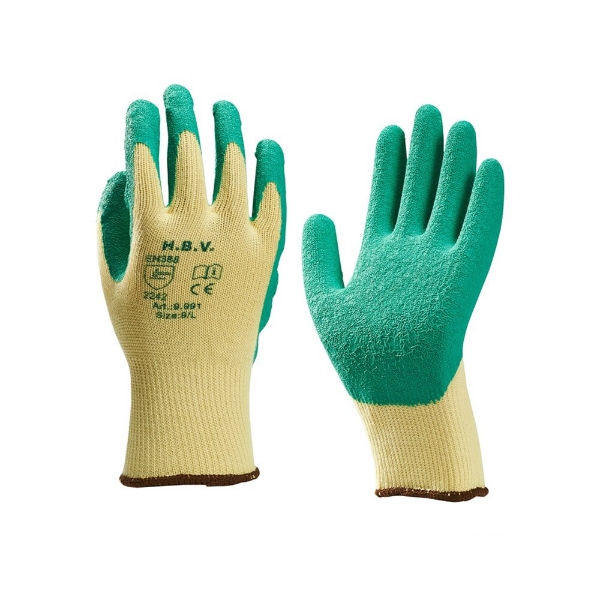 Afbeeldingen van Werkhandschoen HBV 9991 latex groen maat 11
