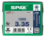 Afbeeldingen van Spax spaanplaatschroef Univ. T10 DD 3,0x35 