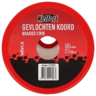 Afbeeldingen van Kelfort koord 4mm gevl. wit 100m rol