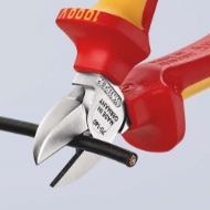 Afbeeldingen van Zijsnijtang VDE 140mm mc-greep Knipex
