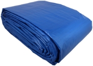 Afbeeldingen van Kelfort dekzeil met ringen 10x12 meter blauw