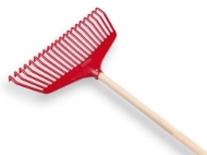Afbeeldingen van Bladhark nylon FISKARS, houten steel150x2,4mm