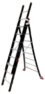 Afbeeldingen van Kel magnus reformladder alu/zwart 3x8