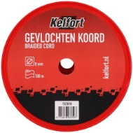 Afbeeldingen van Kelfort koord 8mm gevl. wit 100m