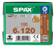 Afbeeldingen van Spax sp.plaatschroef Discuskop T30 VD 6,0x120