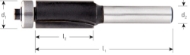 Afbeeldingen van Rotec HM kantenfrees Silver ø12,7