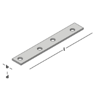 Afbeeldingen van Verbindingsplaten vz 105x15x2mm