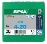 Afbeeldingen van Spax sp.plaatschroef Univ. T20 VD 4,0x20 a2