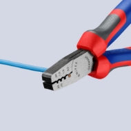 Afbeeldingen van Adereindhulstang 145mm mc-greep Knipex