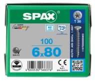 Afbeeldingen van Spax sp.plaatschroef Univ. T20 VD 6,0x80 a2