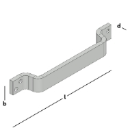 Afbeeldingen van Deurgreep zwaar model vz 250mm