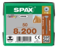 Afbeeldingen van Spax sp.plaatschroef Discuskop T40 VD 8,0x200