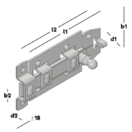 Afbeeldingen van Rolschuif vlak 100x44 4 EV
