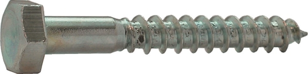 Afbeeldingen van Houtdraadbout 4.8 din571 12x180mm ev 