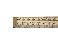 Afbeeldingen van Schuil duimstok 1 mtr hout