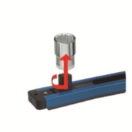 Afbeeldingen van Ged dopsleutelrail 1/2"