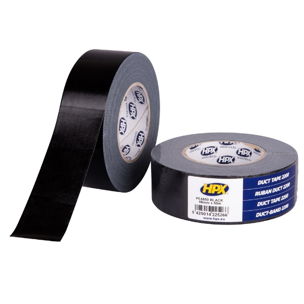 Afbeeldingen van Duct tape zwart 50mm 50 meter
