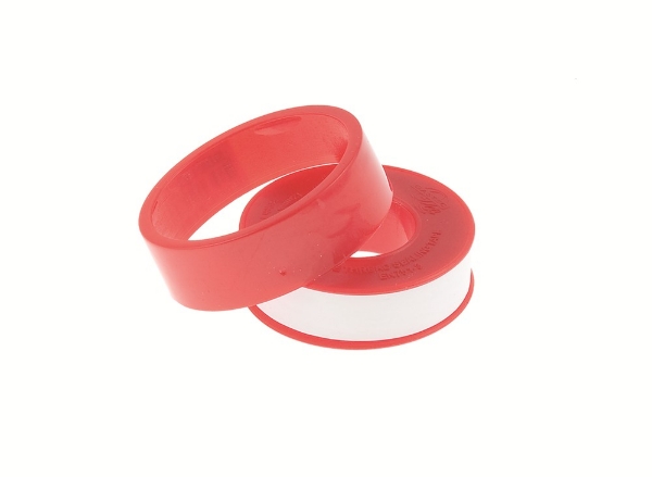 Afbeeldingen van PTFE gasafdichtingstape - wit 12mm x 12m