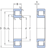 Afbeeldingen van Skf nj2320ecml/C4 cilinderlager eenrijg