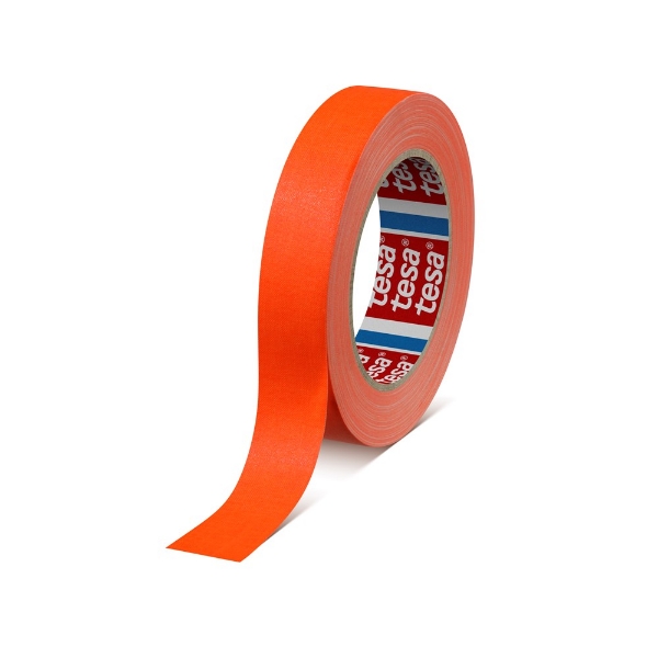 Afbeeldingen van Tesa 4671 weefseltape oranje 25m, 25mm