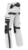 Afbeeldingen van Hav werkbroek mt.53 wit/char.grijs kniez.