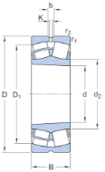 Afbeeldingen van SKF tonlager 23136 cck/w33
