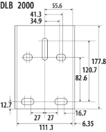 Afbeeldingen van Rem zelfrem.handlier wl=905kg. DLB2000AG