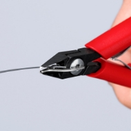 Afbeeldingen van Elektronica-zijsnijtang 125mm met draadkl.