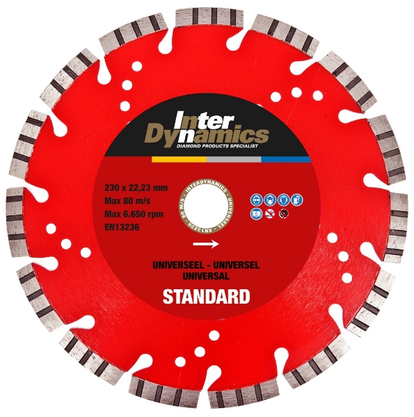Afbeeldingen van Diamantzaagblad 230mm univers standaard