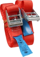 Afbeeldingen van Kelfort spanband rood 25mm x1.5m m.klemgesp