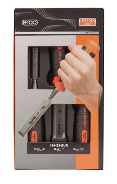 Afbeeldingen van Bahco steekbeitelset 434-s3eur