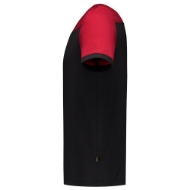 Afbeeldingen van T-Shirt Bicolor Naden 102006 L BlackRed