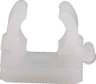 Afbeeldingen van Nylon klemzadel wit    kb16/19