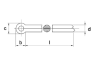 Afbeeldingen van Splitpen din 94 3,2x20