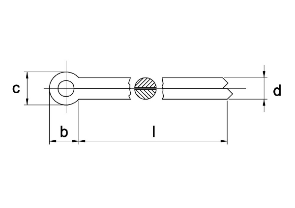 Afbeeldingen van Splitpen din 94 8,0x80