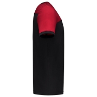 Afbeeldingen van T-Shirt Bicolor Naden 102006 L BlackRed