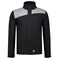 Afbeeldingen van Softshelljack mt.xxl black/grey bicolor