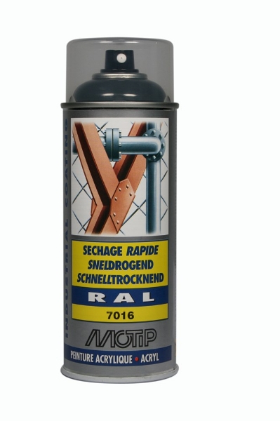 Afbeeldingen van Motip spuitverf ral7016 antraciet 400ml