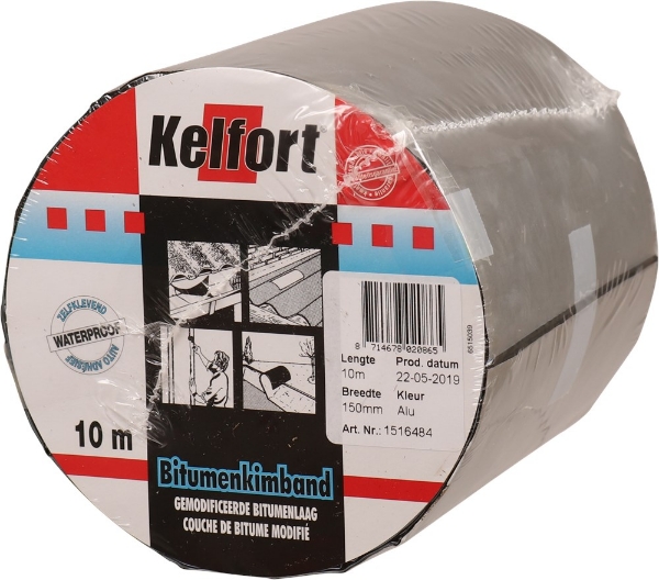Afbeeldingen van Kel bitumenkimband 150mm x 10mtr