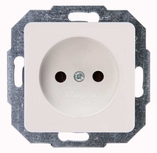 Afbeeldingen van Milano Wandcontactdoos 1V Z/Ra Kv Wit