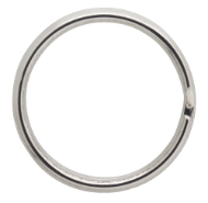 Afbeeldingen van Sleutelring 30mm geh. staal nikkel