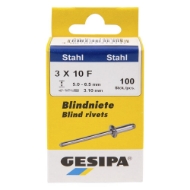 Afbeeldingen van Mini-pack PolyGrip alu/staal 4,8x10 K16