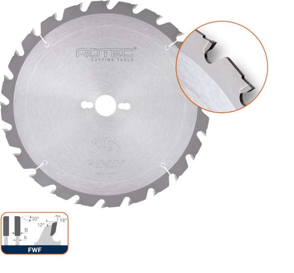 Afbeeldingen van Rotec HM zaagblad ø450x32 Z32 FWF