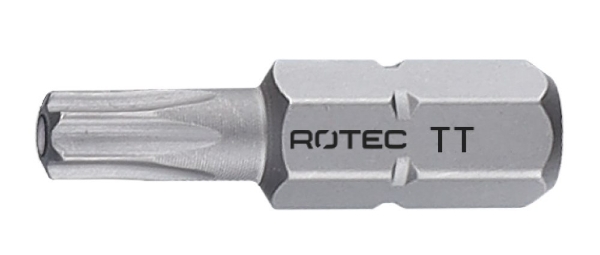 Afbeeldingen van Rotec schr.bit T15, L=25, C6.3 met gat [10]